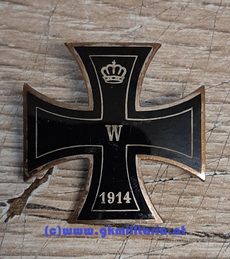 gr. k.u.k. Patriotisches Abzeichen Eisernes Kreuz 1914!