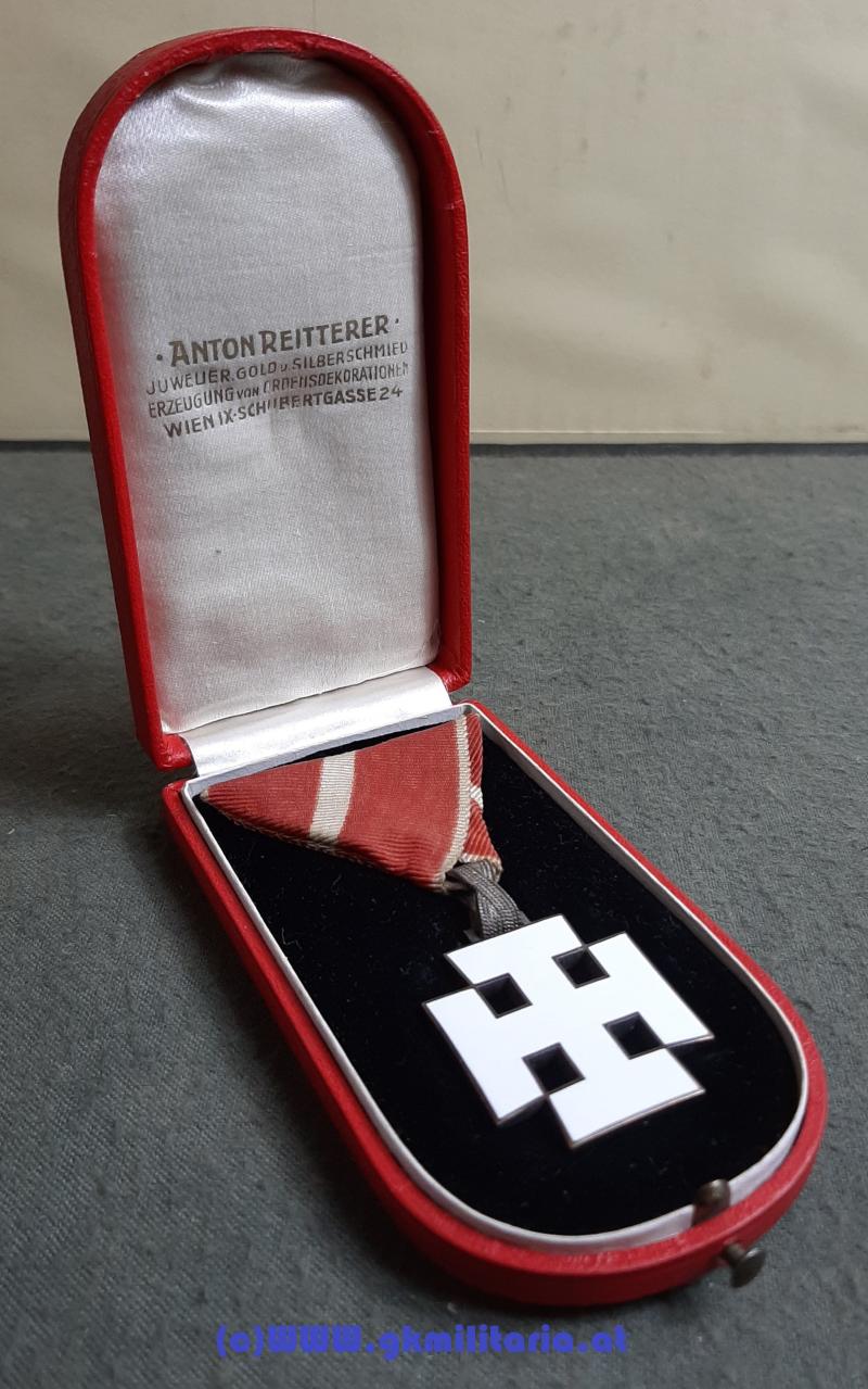 Ritterkreuz des Verdienstordens im Original-Etui! - 1. Republik Österreich!