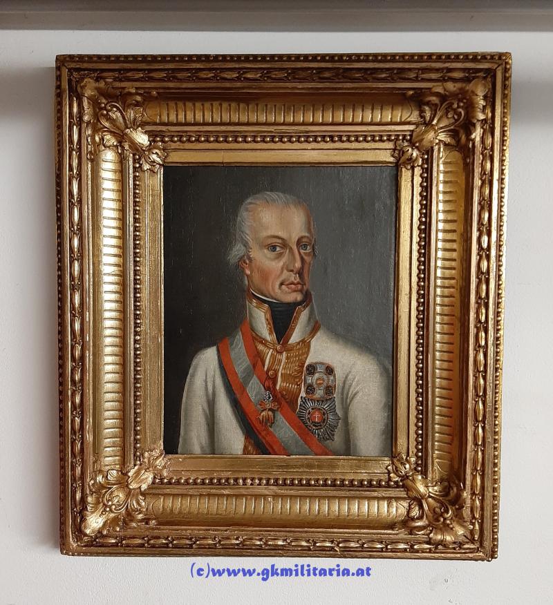 k.u.k. Ölbild Kaiser Franz II. (I. von Österreich) !!