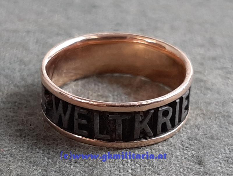 k.u.k. Patriotischer Ring WELTKRIEG 1914 - 1915 !! - GOLD!!