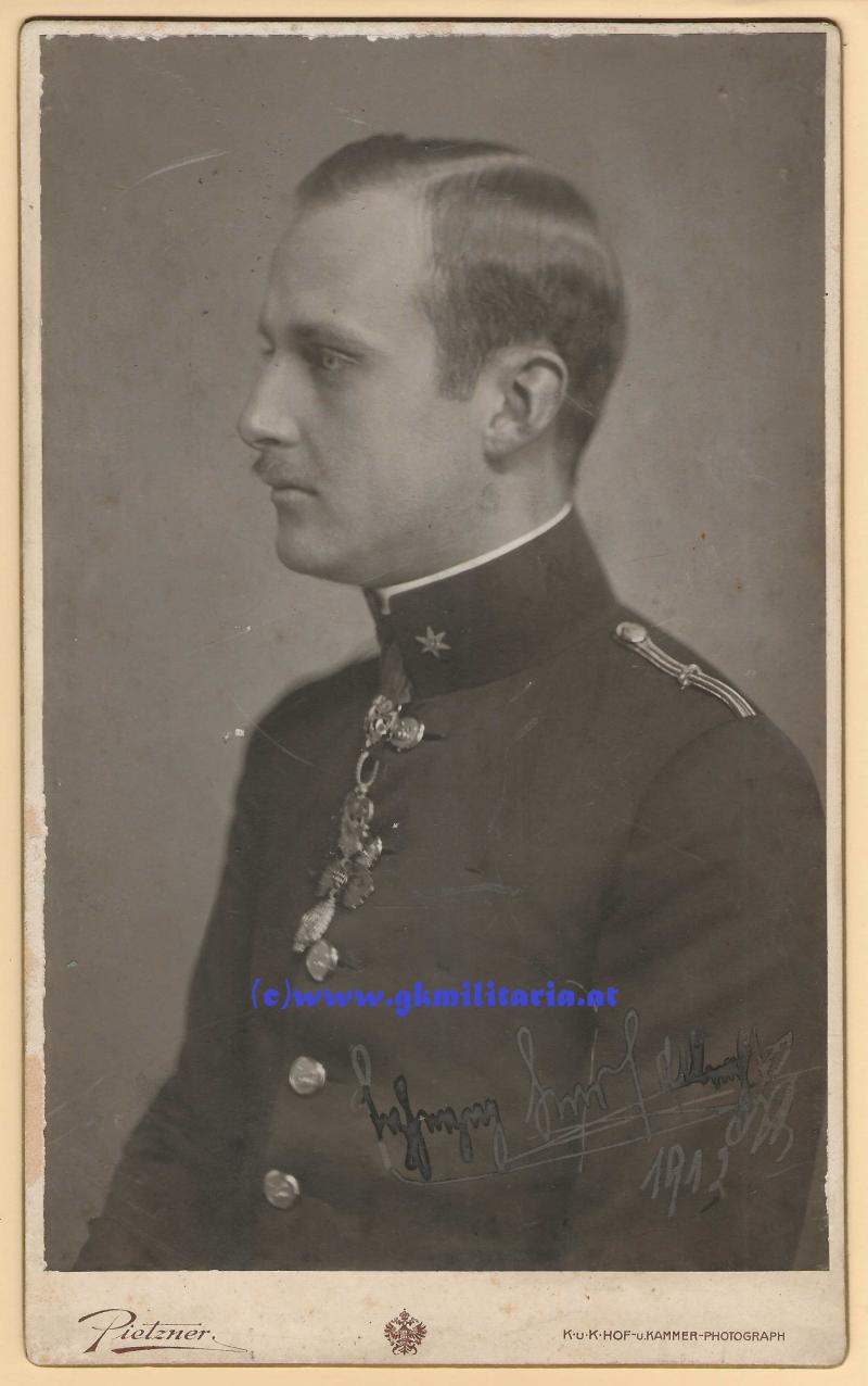 Portrait k.u.k. Erzherzog Karl Albrecht - originale e.h. Signatur 1912!!