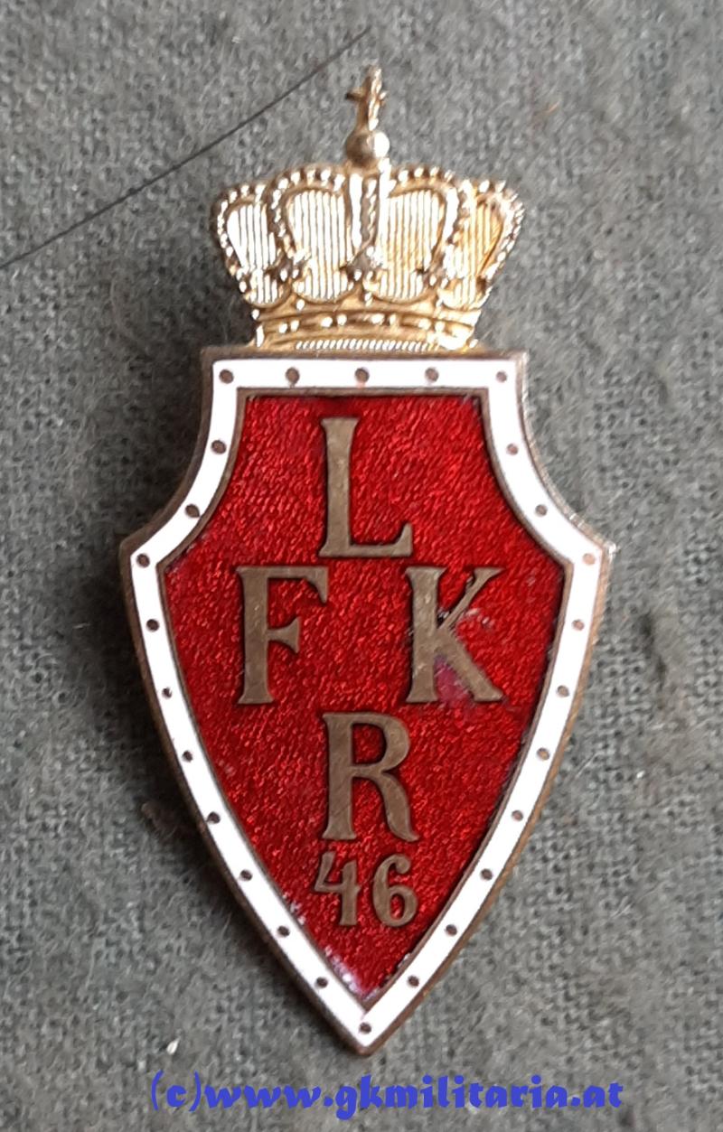 k.u.k. Kappenabzeichen LW-Feldkanonen-Regiment 46!!