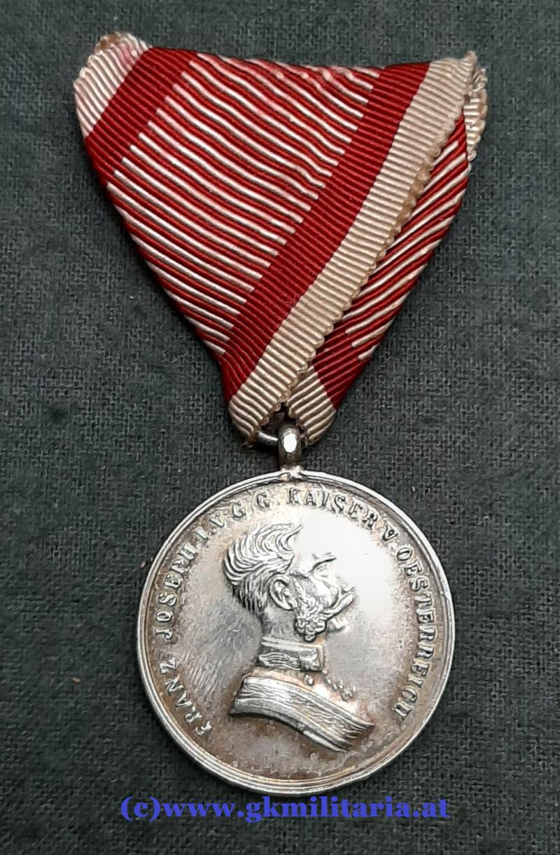 k.u.k. Tapferkeitsmedaille Silber 2. Klasse Kaiser Franz Josef I. - VARIANTE!