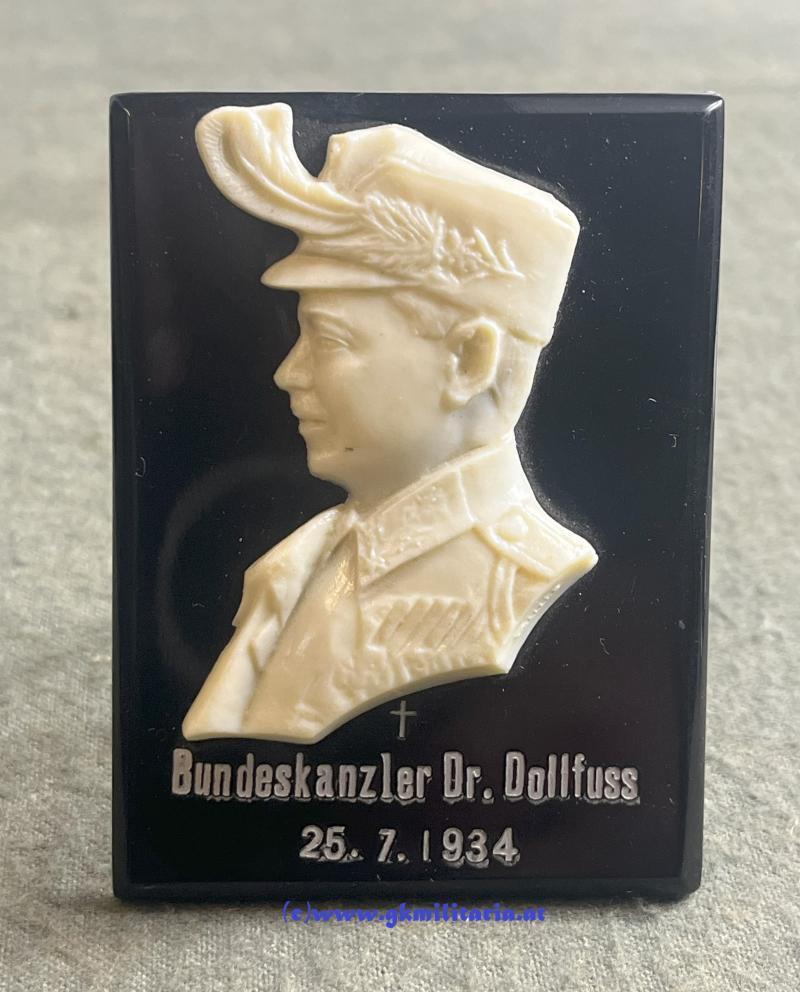 Aufsteller in memoriam Bundeskanzler Dr, Dollfuß in Kaiserschützenuniform! - 25.7.1934 !!