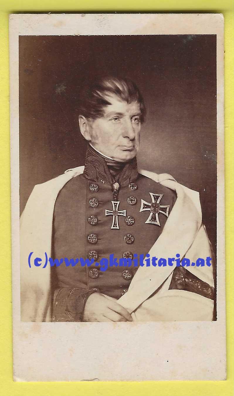 Portrait k.u.k. Erzherzog Maximilian Joseph von Österreich-Este!! - CdV 1860 - Großmeister Deutscher Ritterorden!