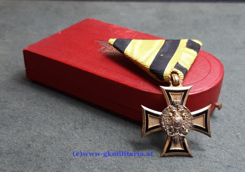 Militärdienstzeichen II. Klasse (40 Jahre) für Offiziere im Etui