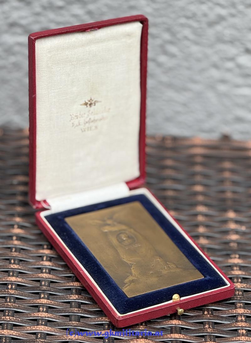 k.u.k. Plakette Oberst Karl Freiherr von Birago - k.u.k. Pionierkorps u. Oberst der adeligen lombardisch-venezianischen Leibgarde !!