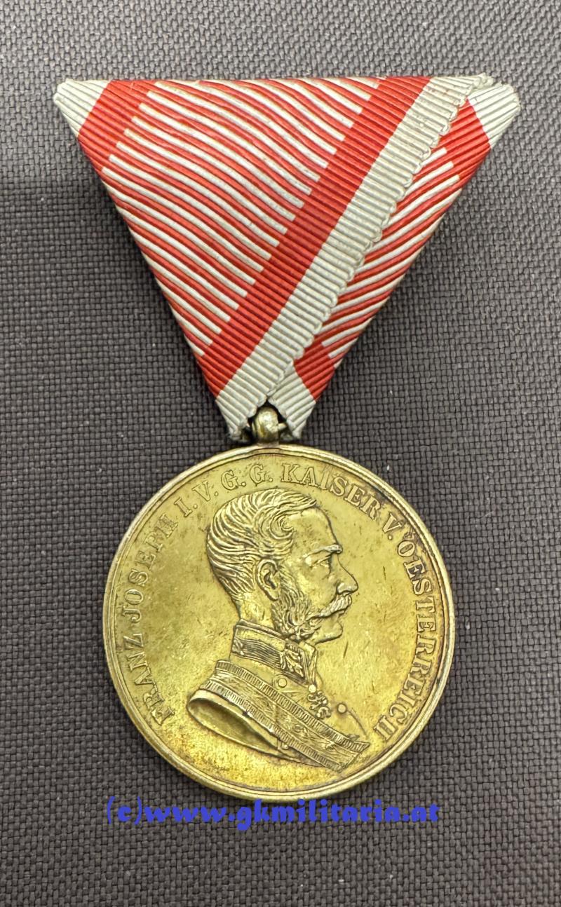 k.u.k. Goldene Tapferkeitsmedaille Kaiser Franz Josef I. !