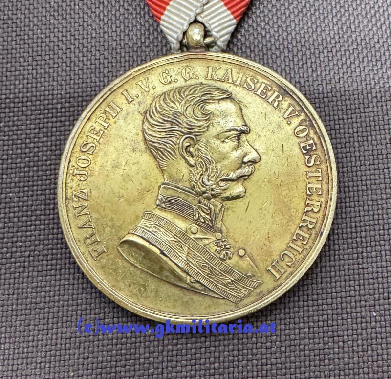 k.u.k. Goldene Tapferkeitsmedaille Kaiser Franz Josef I. !