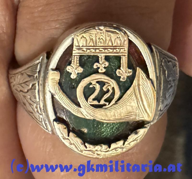 k.u.k. Ring Maros-Vásárhelyer HONVED-Infanterieregiment Nr.22  - SILBER/GOLD !!
