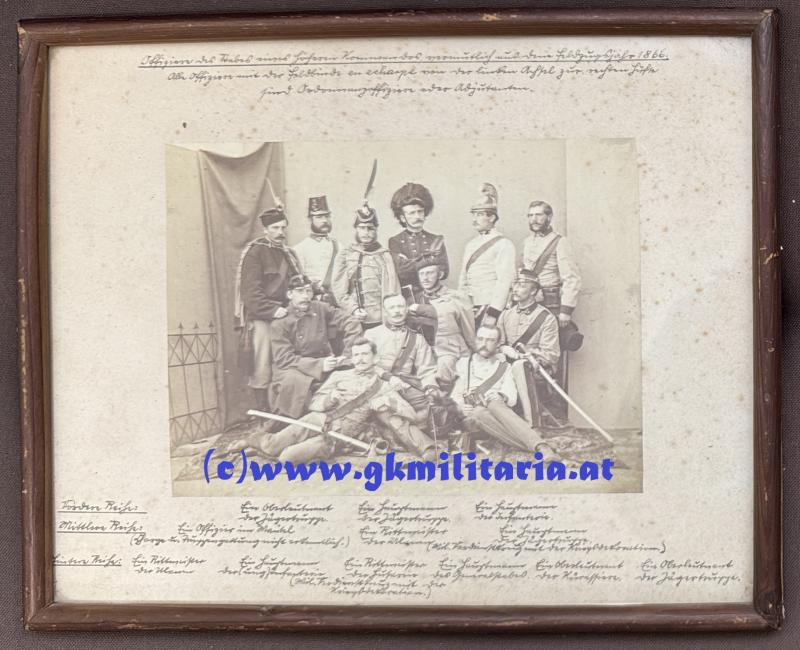 k.u.k. Portrait Offiziere/Adjutanten  Ulanen, Kürassier, Jäger, Infanterie, Generalstab -  1860!!