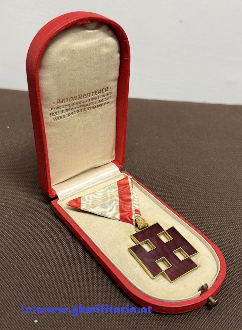 Goldenes Ehrenzeichen bzw. Ritterkreuz I. Klasse - Österreich - 1. Republik/Bundesstaat - TOP!!