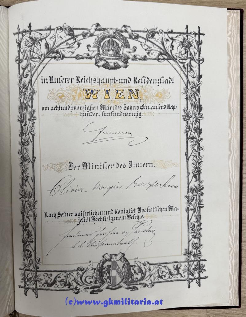 Großer Urkundennachlass Feldmarschallleutnant Adolf Schadek Edler von Schadeckfels - Kmdt. Landwehr-Infanterie-Brigade in Przemysl!!