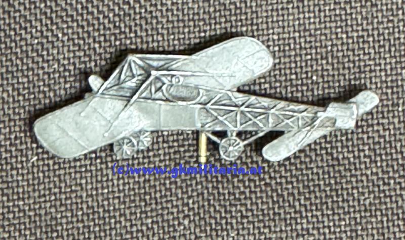 Kappenabzeichen k.u.k. Luftfahrtruppe Flugzeug!