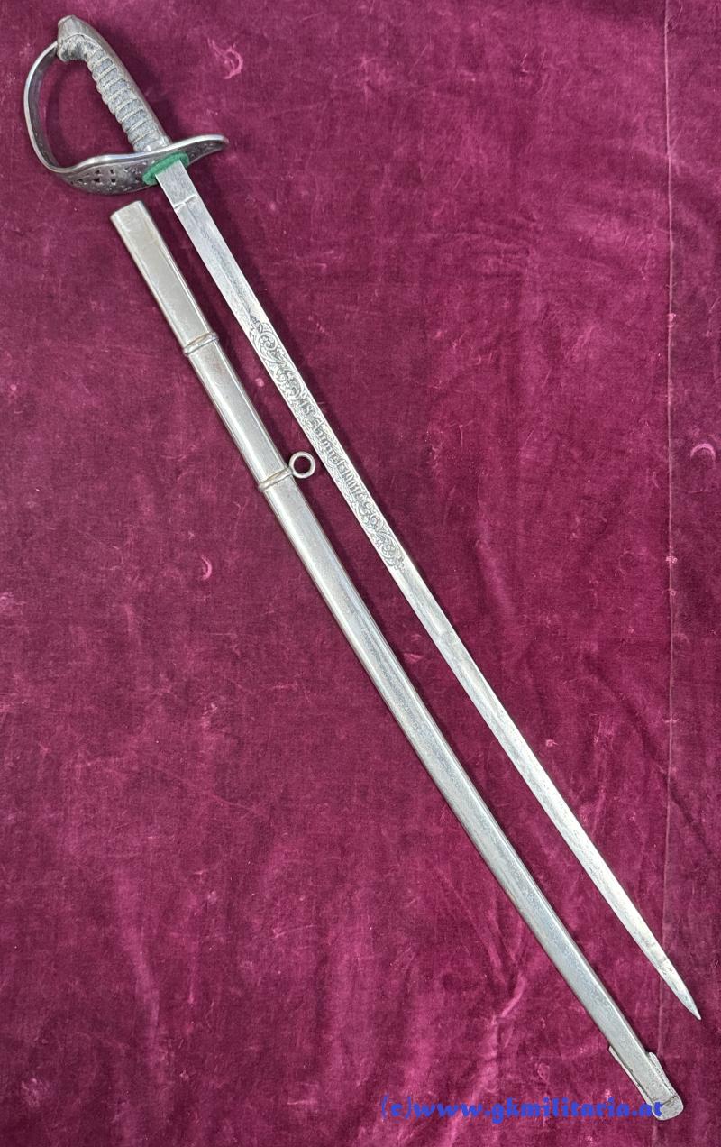 Säbel Kavallerie für Offiziere des österreichischen Bundesheeres 1. Republik! - Mit Ätzung!!