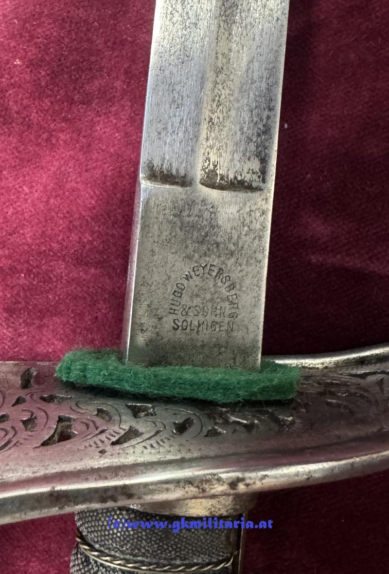 Weitere Fotos - Säbel Kavallerie für Offiziere des österreichischen Bundesheeres 1. Republik! - Mit Ätzung!!