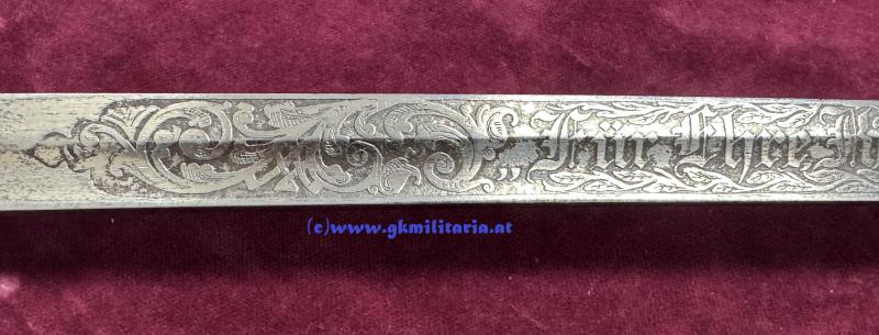 Weitere Fotos - Säbel Kavallerie für Offiziere des österreichischen Bundesheeres 1. Republik! - Mit Ätzung!!