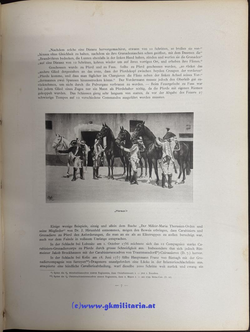 Großformatige Regimentsgeschichte des k. u. k. böhmischen Dragoner-Regiments 'Kaiser Franz'!!