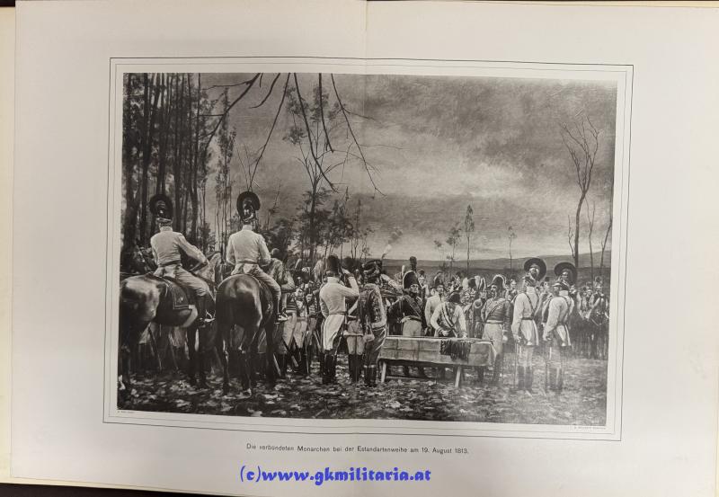 Großformatige Regimentsgeschichte des k. u. k. böhmischen Dragoner-Regiments 'Kaiser Franz'!!