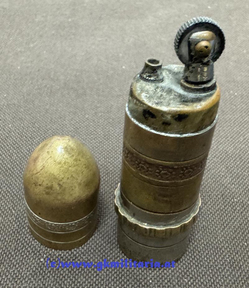 k.u.k. Sturmfeuerzeug 1. Weltkrieg - in Form einer Granate!