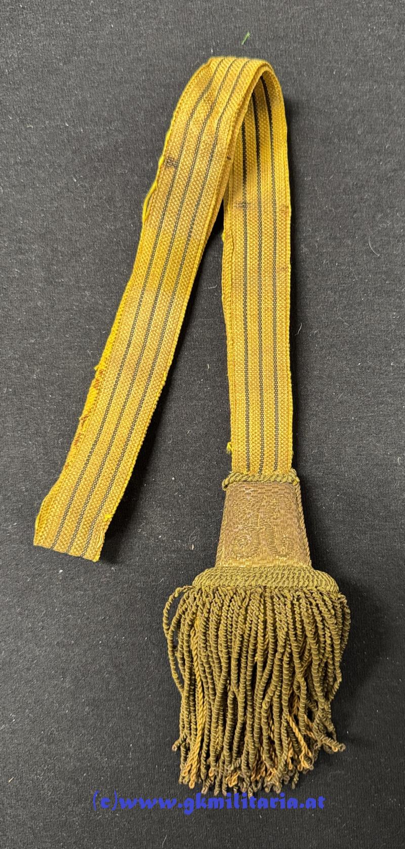 k.u.k. Säbel-Portepee f. Fähnriche Kaiser Karl I.!