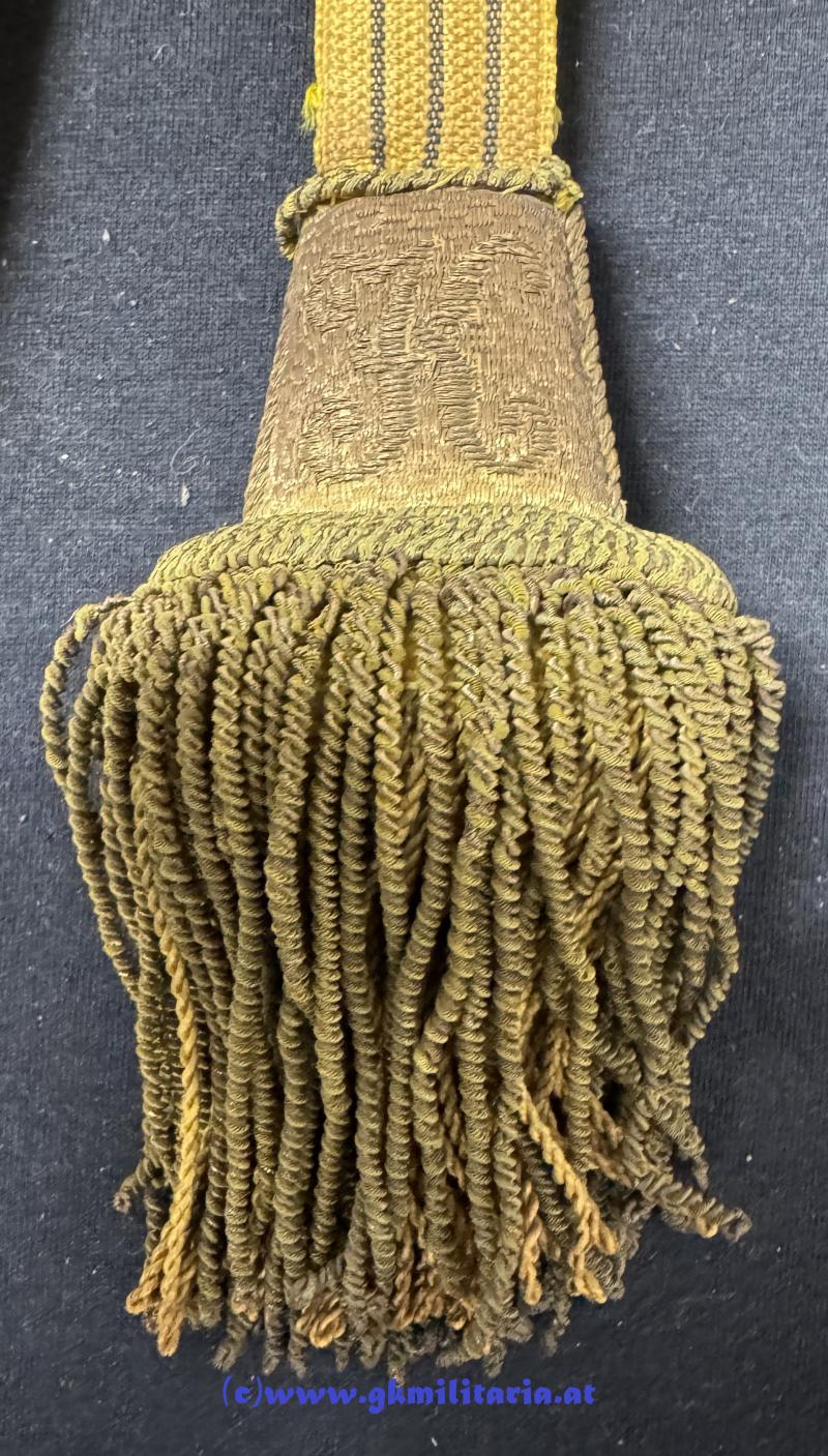 k.u.k. Säbel-Portepee f. Fähnriche Kaiser Karl I.!