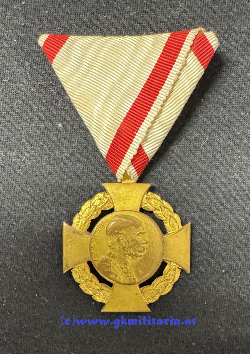 k.u.k. Jubiläumskreuz mit Etui !!