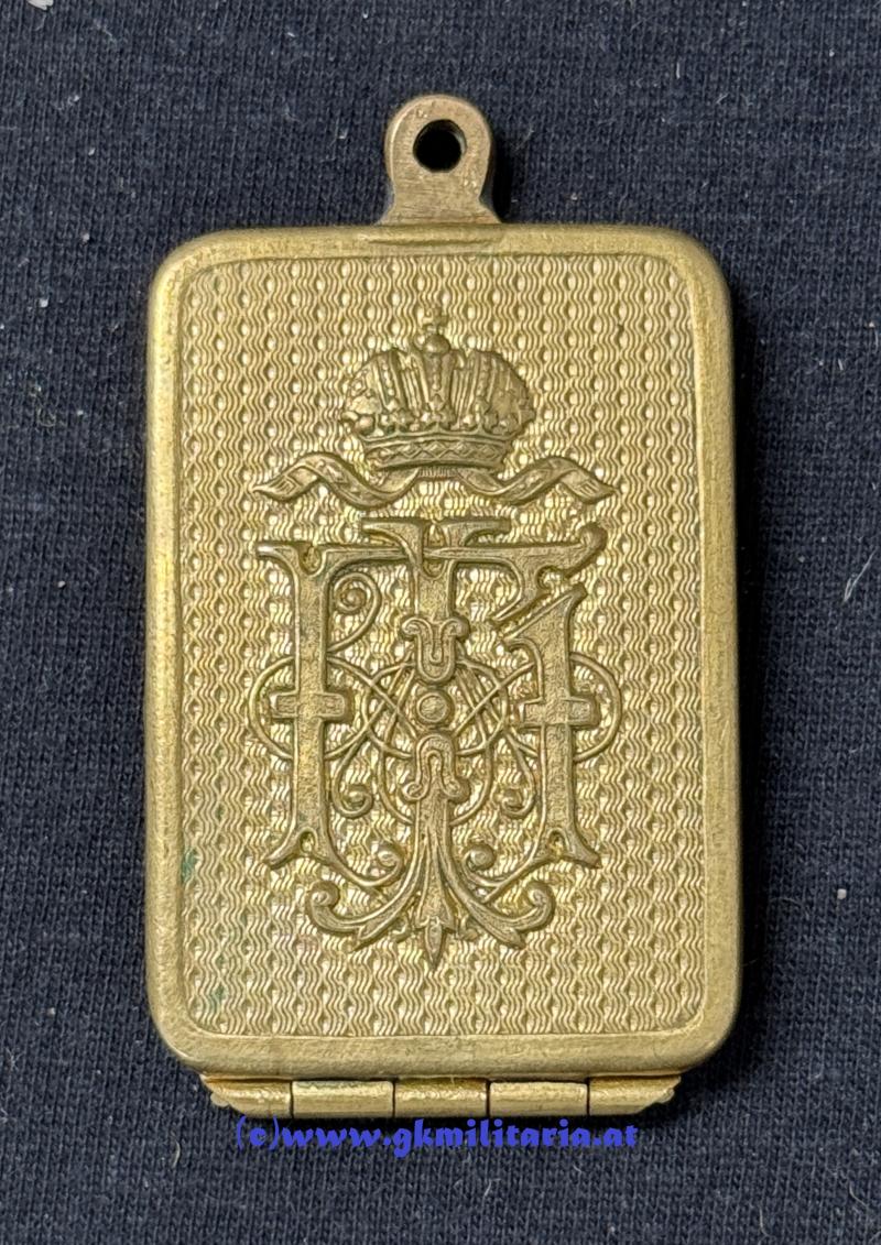 k.u.k. Legitimationskapsel für Offiziere Kaiser Franz Joseph I. !!
