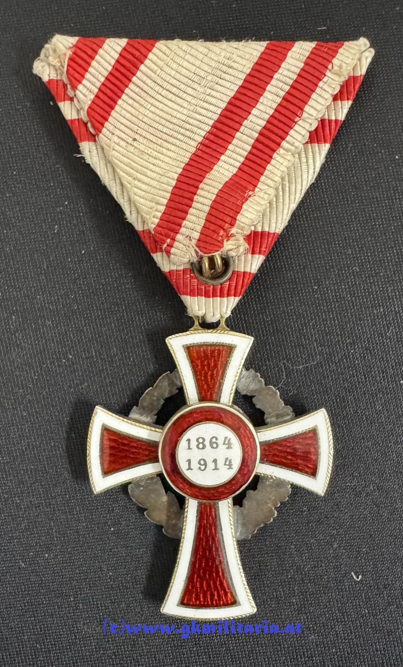 k.u.k. Ehrenzeichen des Roten Kreuzes II. Klasse mit KD im Etui!