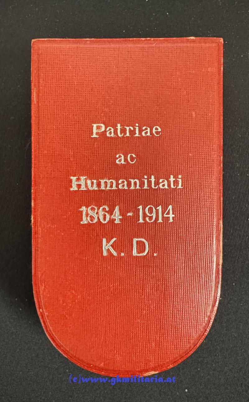 k.u.k. Ehrenzeichen des Roten Kreuzes II. Klasse mit KD im Etui!