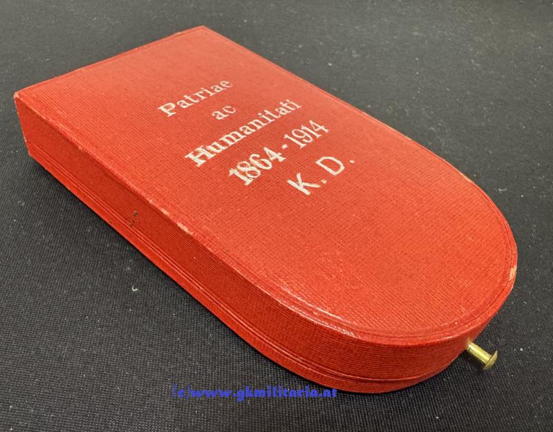 k.u.k. Ehrenzeichen des Roten Kreuzes II. Klasse mit KD im Etui!