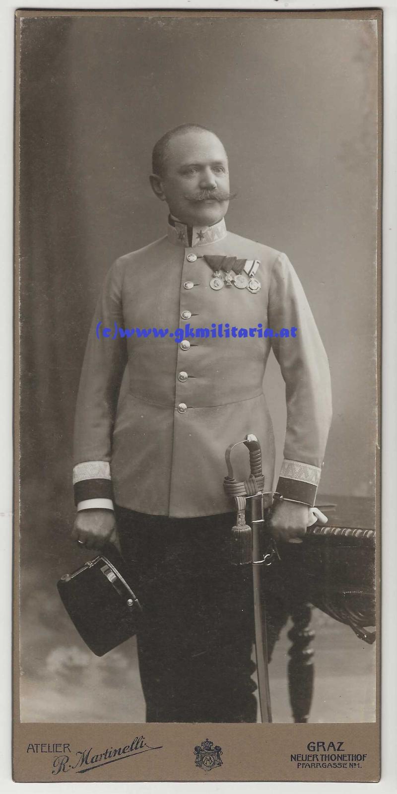 k.u.k. Portrait Major Infanterieregiment Nr. 27 m. Orden - KAB 1900!!