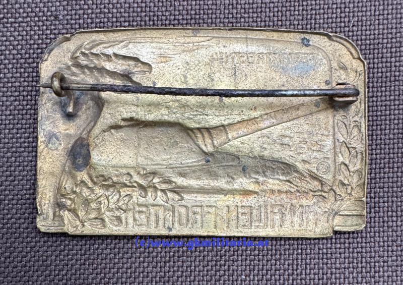 k.u.k. Kappenabzeichen Festungsartillerie-Regiment Nr. 4 ! -