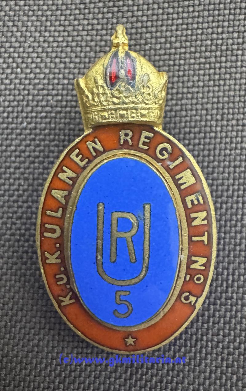 k.u.k. Kappenabzeichen - k.k. Ulanenregiment Nr. 5 !!
