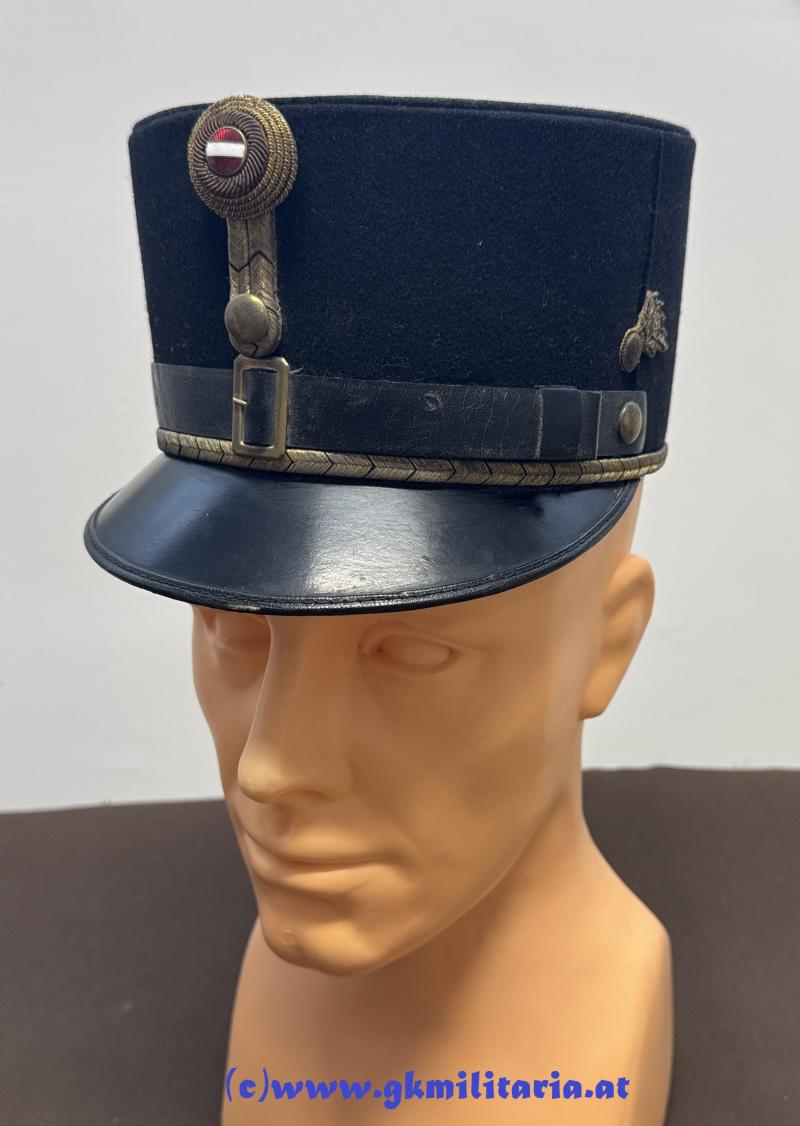Österreich 1. Republik - schwarze steife Kappe Offiziere Gendarmerie!!