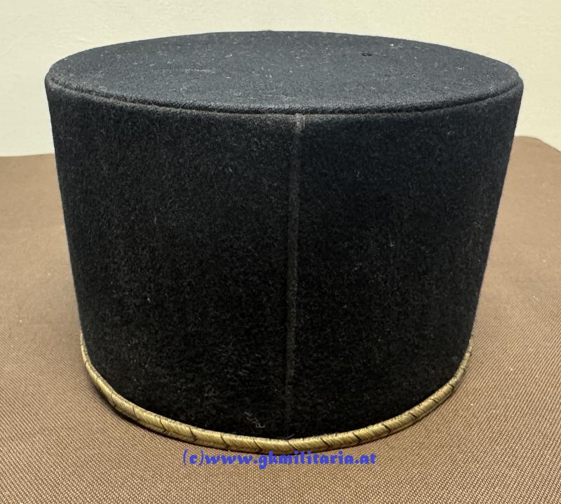 Österreich 1. Republik - schwarze steife Kappe Offiziere Gendarmerie!!