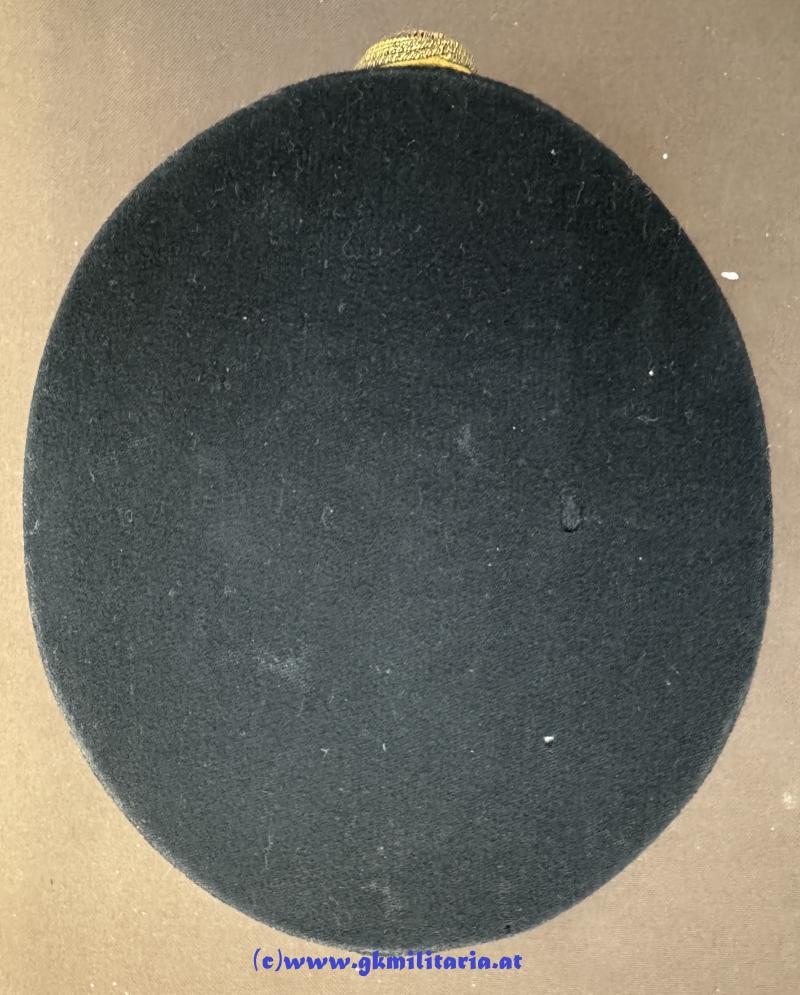 Österreich 1. Republik - schwarze steife Kappe Offiziere Gendarmerie!!