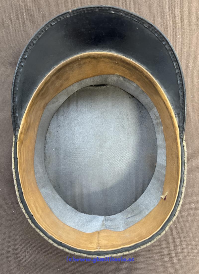 Österreich 1. Republik - schwarze steife Kappe Offiziere Gendarmerie!!