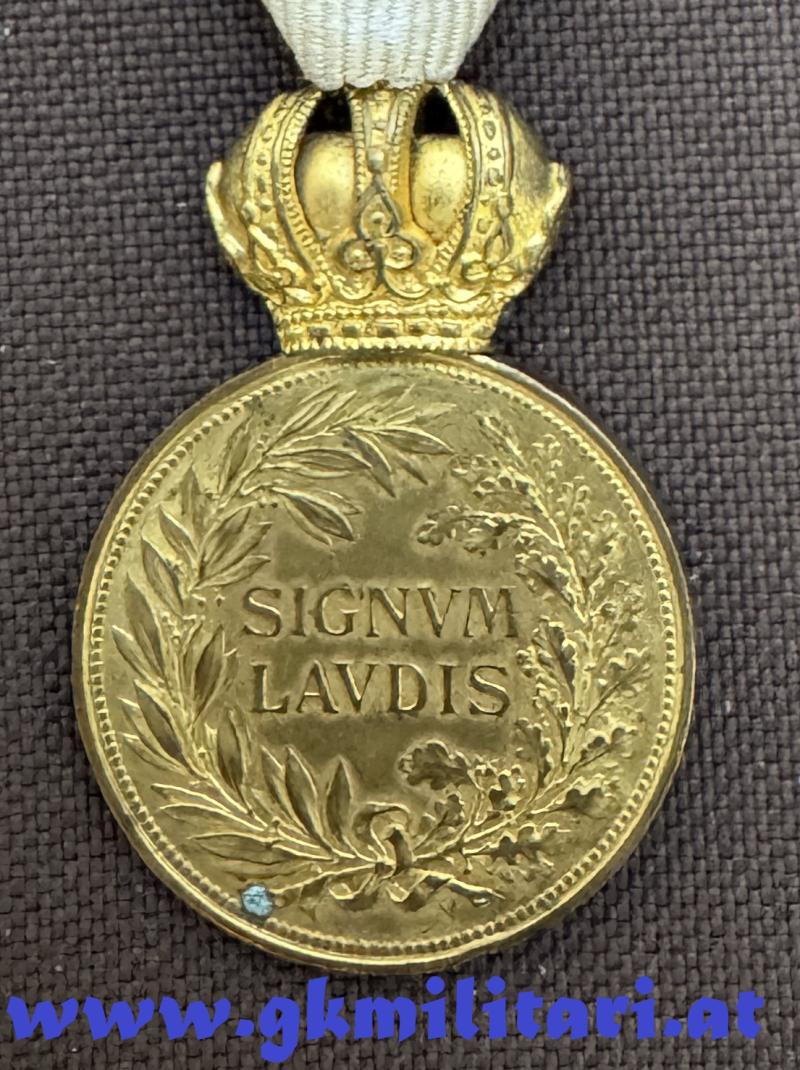 k.u.k. Bronzene Militärverdienstmedaille Kaiser Franz Josef I. im Etui - G.A. SCHEID, WIEN & BUDAPEST!