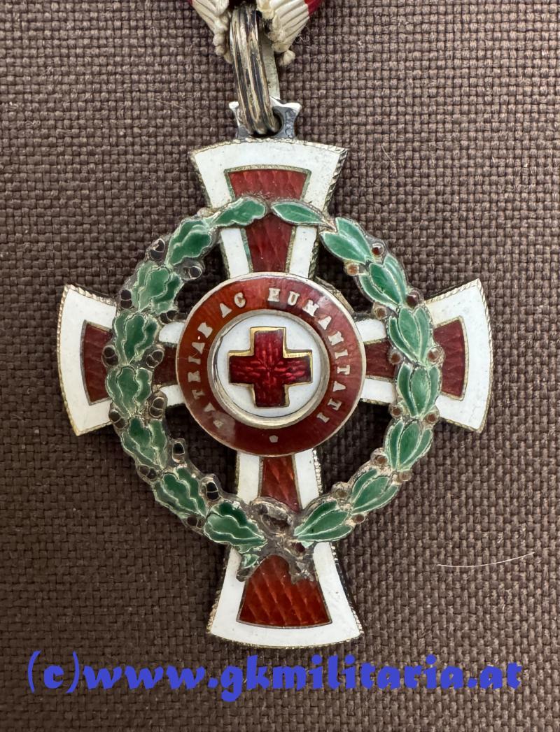 k.u.k. Ehrenzeichen des Roten Kreuzes II. Klasse mit KD im Etui! - TOP!