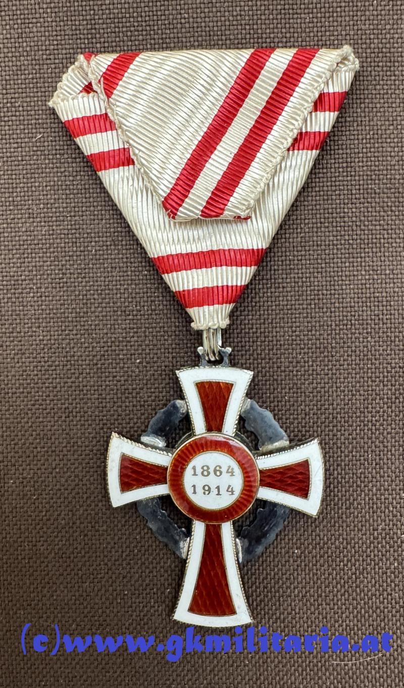 k.u.k. Ehrenzeichen des Roten Kreuzes II. Klasse mit KD im Etui! - TOP!