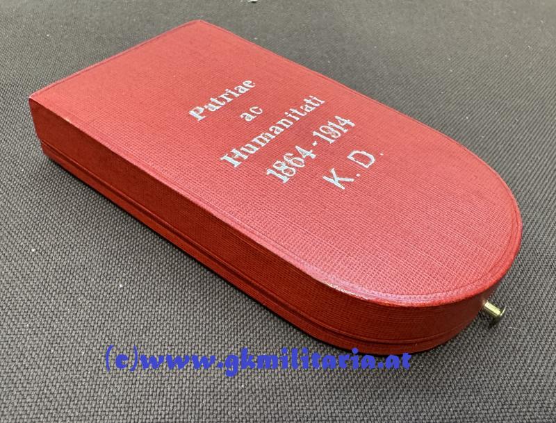 k.u.k. Ehrenzeichen des Roten Kreuzes II. Klasse mit KD im Etui! - TOP!