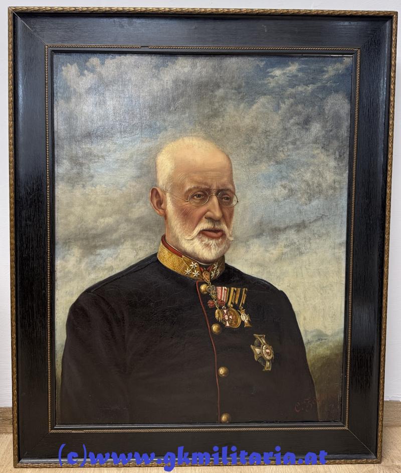 k.u.k. Ölbild Feldmarschall Erzherzog Albrecht als 