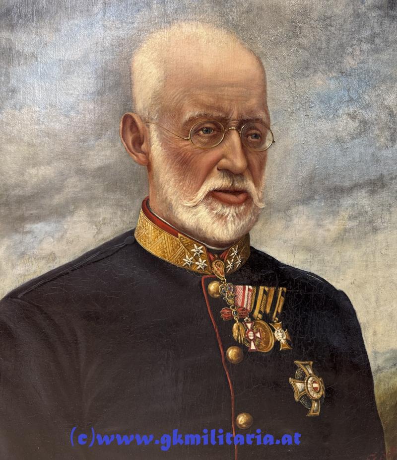 k.u.k. Ölbild Feldmarschall Erzherzog Albrecht als