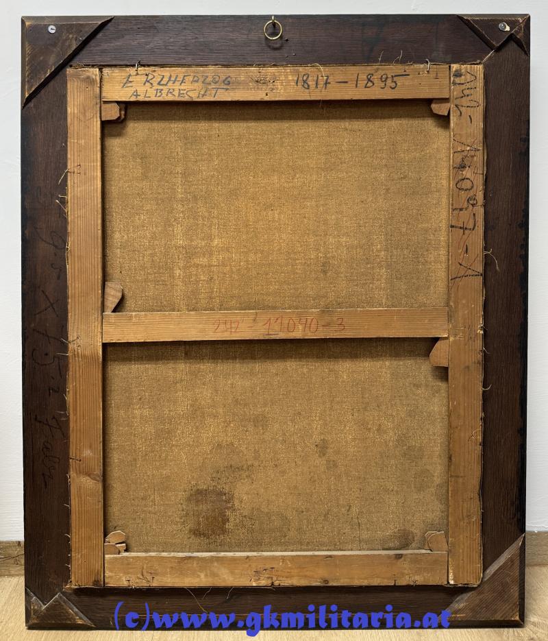 k.u.k. Ölbild Feldmarschall Erzherzog Albrecht als