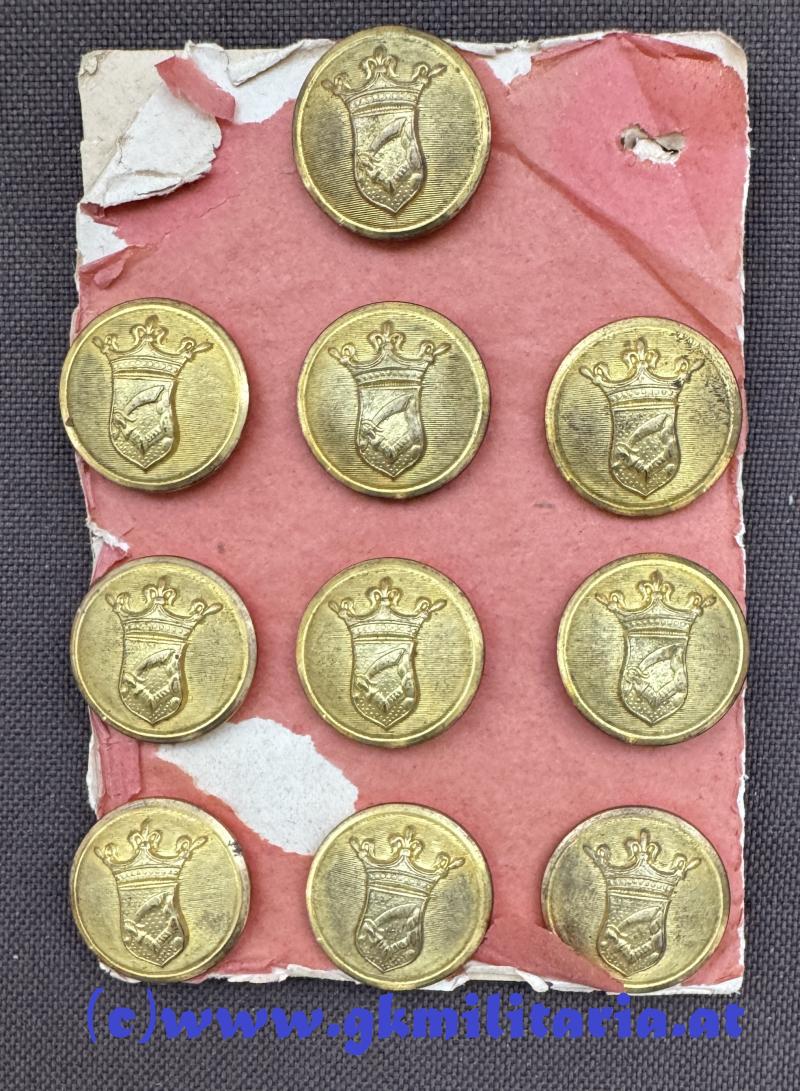 10x k.u.k. Knöpfe für bosnische Beamte!!