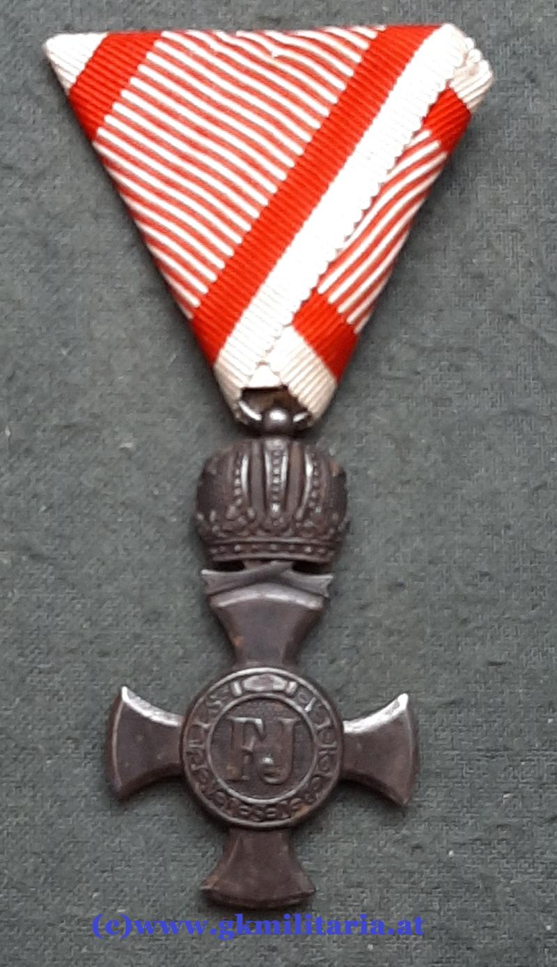 k.u.k. Eisernes Verdienstkreuz mit Krone