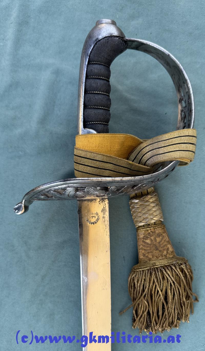 Komplette Säbel-Garnitur Säbel M1869 Kavallerie für Offizier mit Portepee und Gehänge!! -