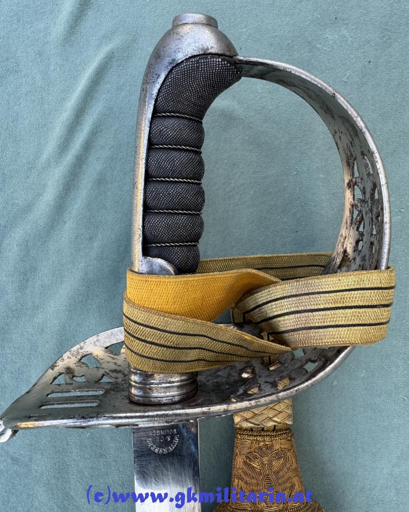 Weitere Fotos: Komplette Säbel-Garnitur Säbel M1869 Kavallerie für Offizier mit Portepee und Gehänge!! -