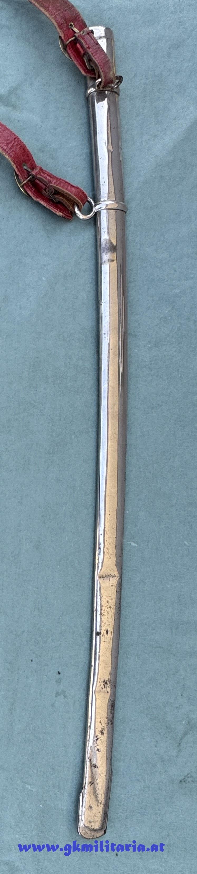 Weitere Fotos: Komplette Säbel-Garnitur Säbel M1869 Kavallerie für Offizier mit Portepee und Gehänge!! -